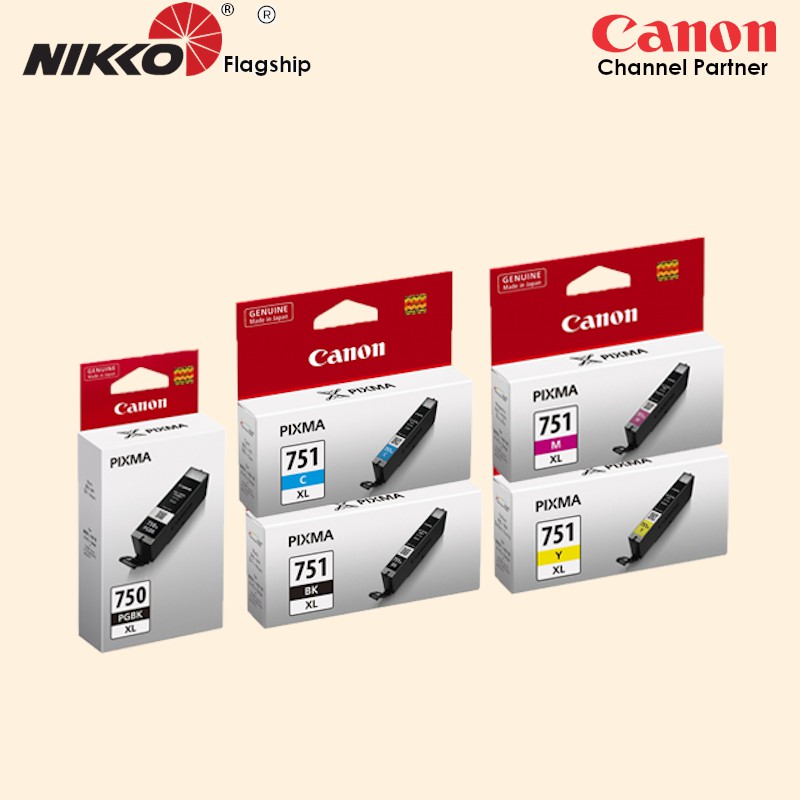 Canon PGI-750XL CLI-751XL 750XL 751XL Black Cyan Magenta Yellow Ink For ...