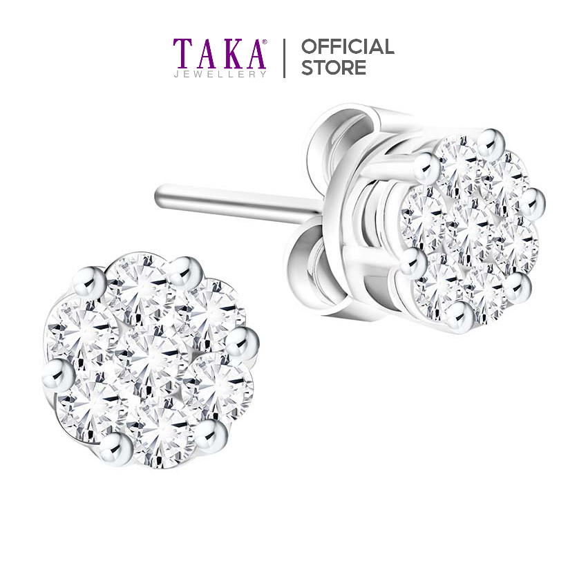 Taka Jewellery Galaxe Diamond Earrings 18k Gold Shopee Singapore 7244