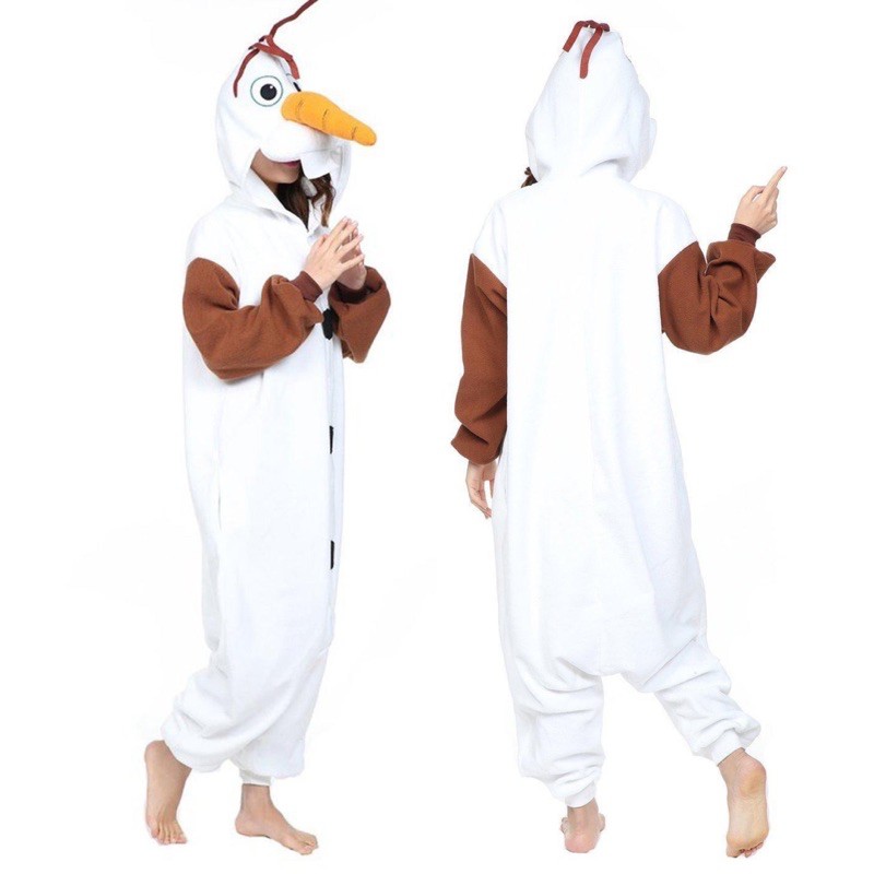 Frozen Olaf Disney Christmas Character Overall Kigurumi Onesie