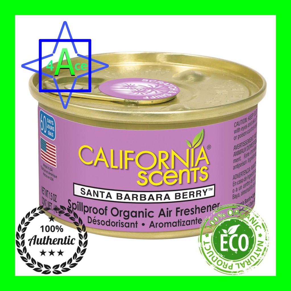 California Scents Organic Air Freshener from USA Santa Barbara Berry