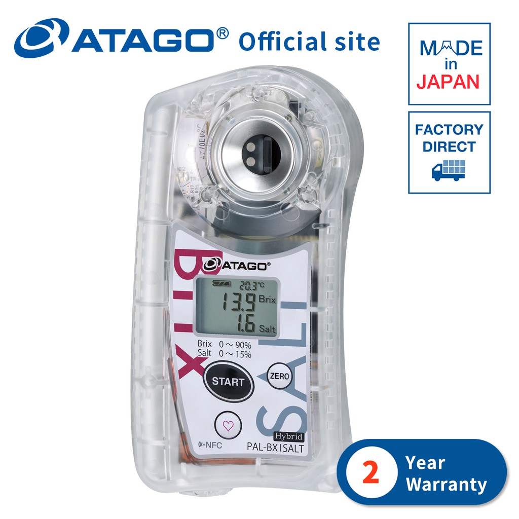 ATAGO Digital Hand-held “Pocket” Brix-Salt Meter PAL-BX|SALT