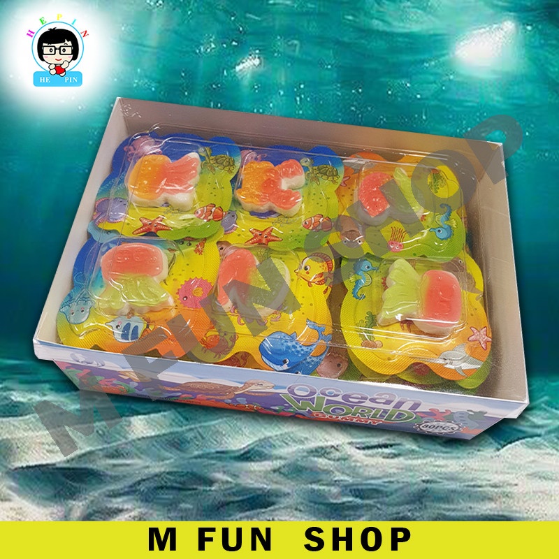 30Pcs Ocean World Gummy With Variety Sea Creature (8g x 30pcs) | Shopee ...