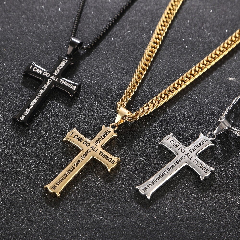 Christian hot sale gold necklace