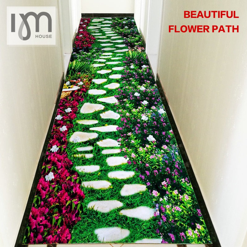 【PC LIFE】3D floor mats, corridors, carpets, aisles, household red