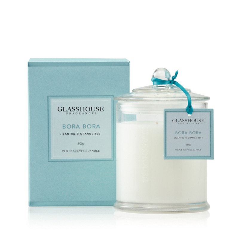 GLASSHOUSE Bora Bora Triple Scents Candle 350g Shopee Singapore