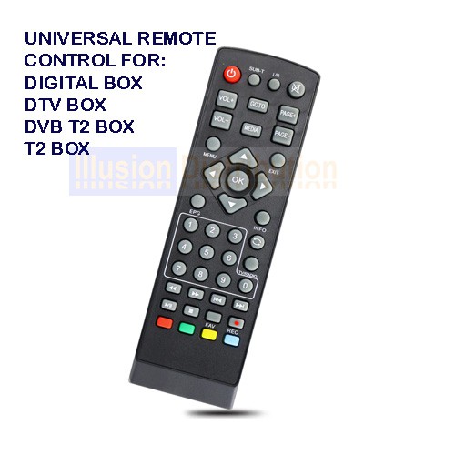 Universal Remote control For K2 DVB T2 Receiver DVB TV box set-top ...