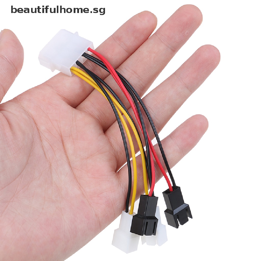 PC 4Pin Molex/IDE to 3Pin CPU/Chasis/Case Fan Power Cable Adapter