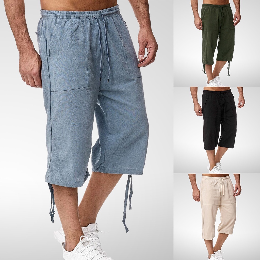 Mens bermuda shorts 2025 with elastic waist