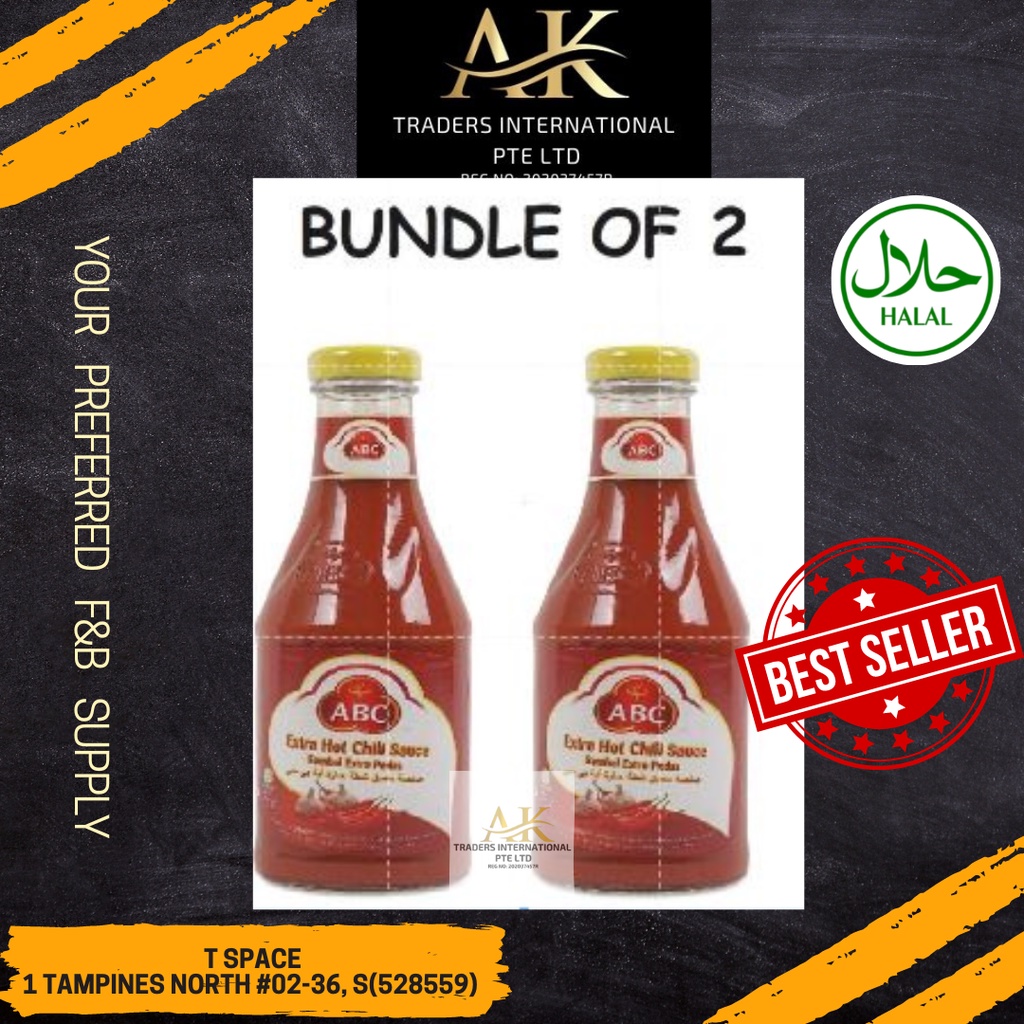 ABC EXTRA HOT CHIILI SAUCE | BUNDLE OF 2 | 395G | Shopee Singapore
