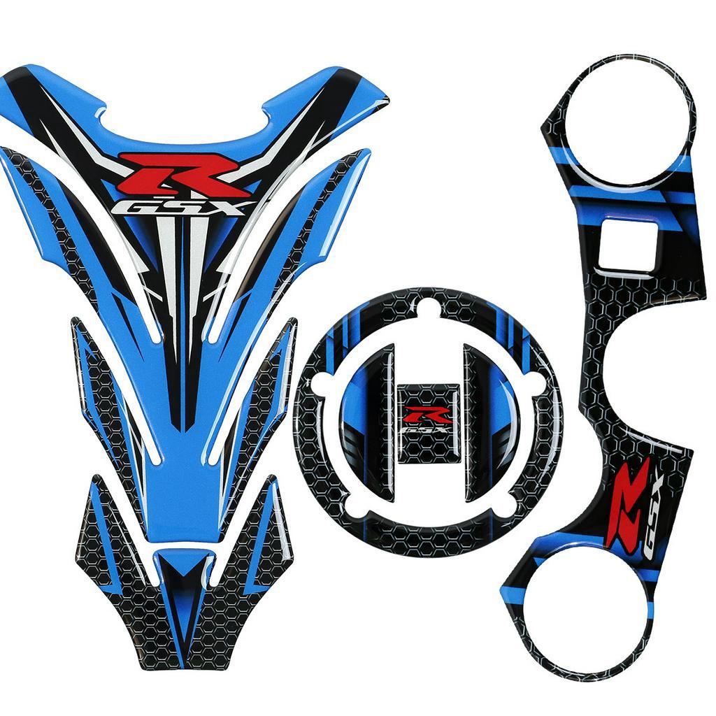 3D Gas Tank Pad Protector Sticker Decal for GSXR 600 750 1000 K6 K7 K8 ...