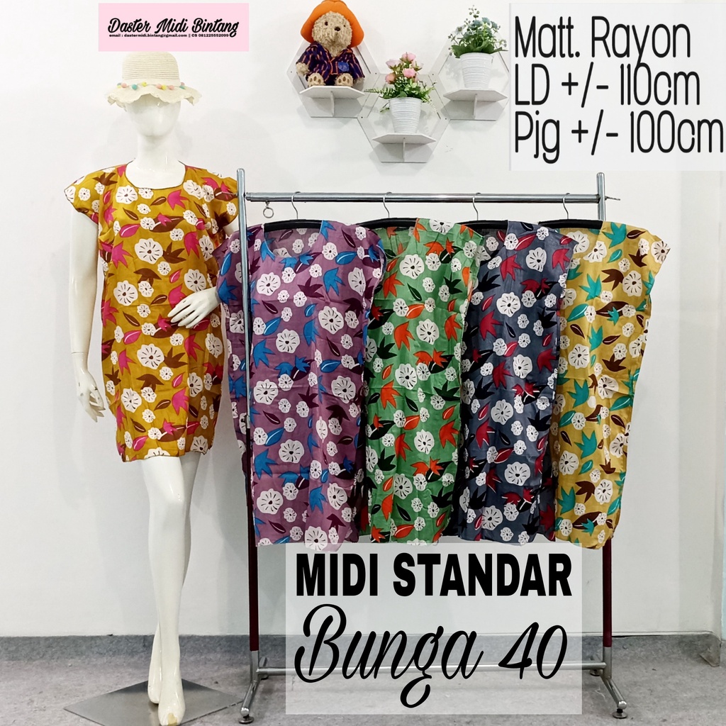 40 Floral Midi Daster (NOT RETAIL CLICK 5X) | Shopee Singapore