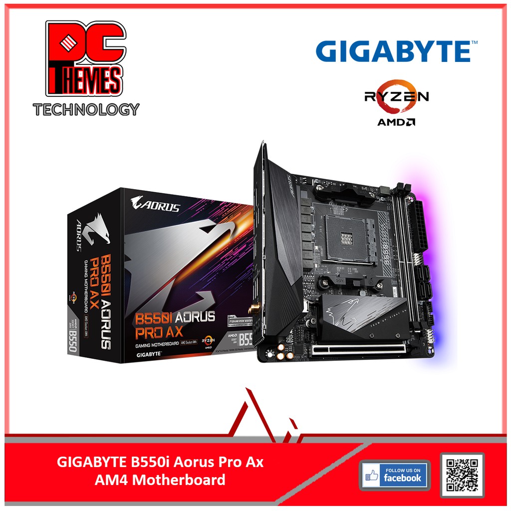 GIGABYTE B550I Aorus Pro AX AM4 Motherboard | Shopee Singapore