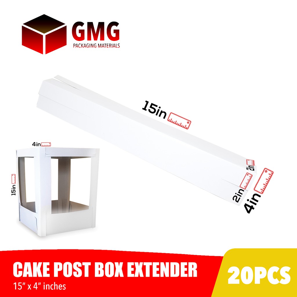 GMG Cake Post Box Extender 15 x 4 inches (20pcs) | Shopee Singapore