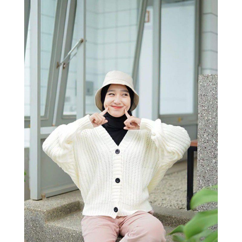 Ellena BASIC OUTWEAR (7 GET) / MIDI CARDIGAN / PREMIUM KNITTING / BASIC ...