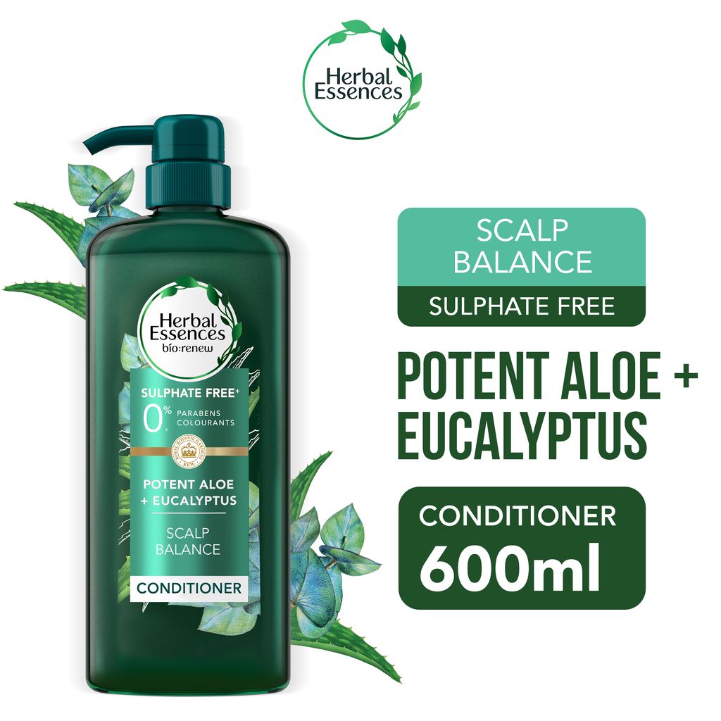 Herbal Essences SulphateFree Scalp Balance 90 Natural Origin Shampoo/Conditioner 600ml