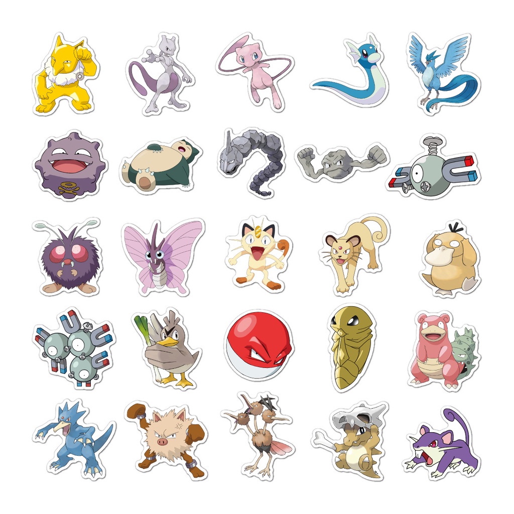 [SG] 50/100/200pcs Unique Pokemon Pikachu Stickers Anime Cartoon ...