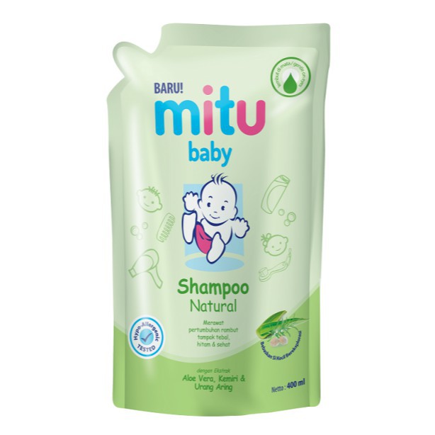 Mitu Baby Shampoo Fresh & Clean Refill 400 ml / Mitu Baby Shampoo ...