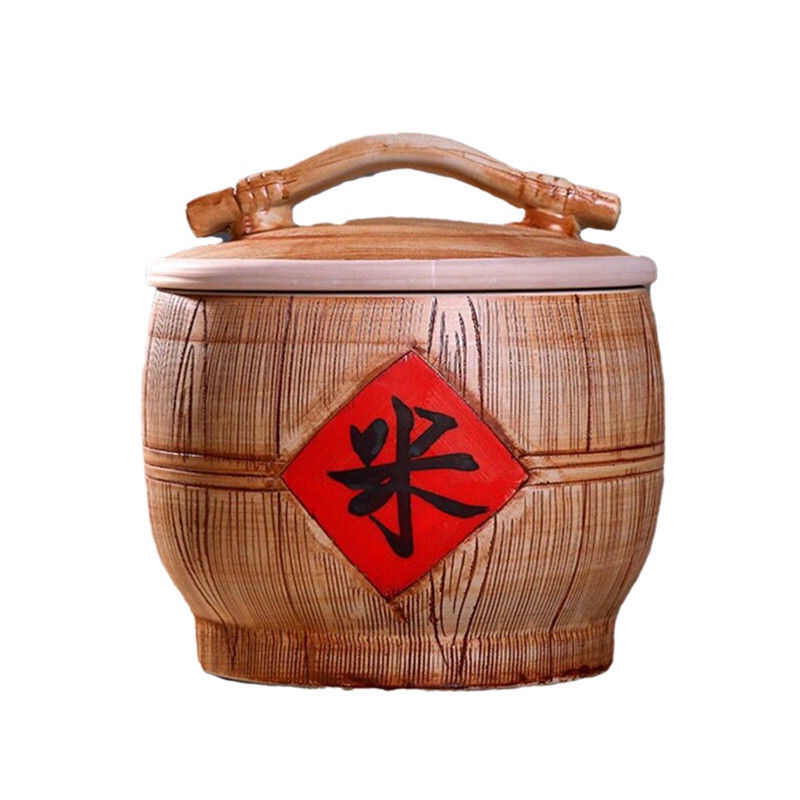 Rice Bucket Japanese-Style Rice Tank Sealed Moisture-Proof Flour ...