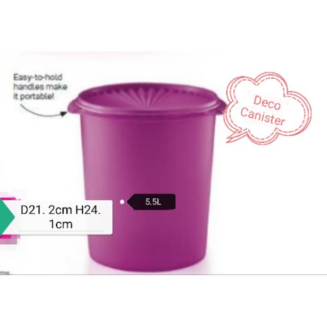 Tupperware Deco Canister 5.5L (1pc) | Shopee Singapore