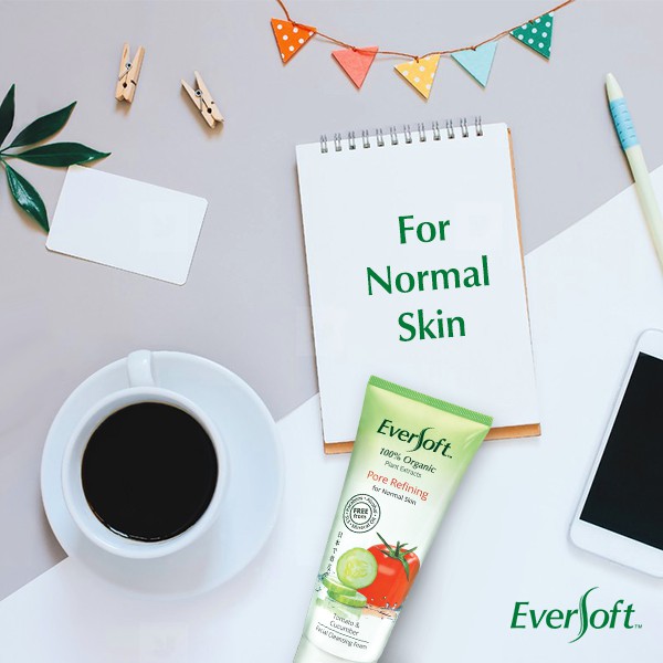 [ONLINE EXCLUSIVE - BUNDLE OF 6] EVERSOFT Organic Facial Cleanser 100g ...