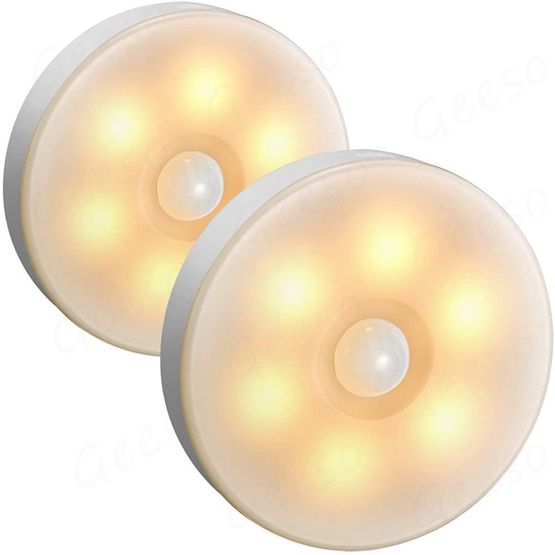 【Ready stock】Motion Sensor Light LED Night light Rechargeable Builtin