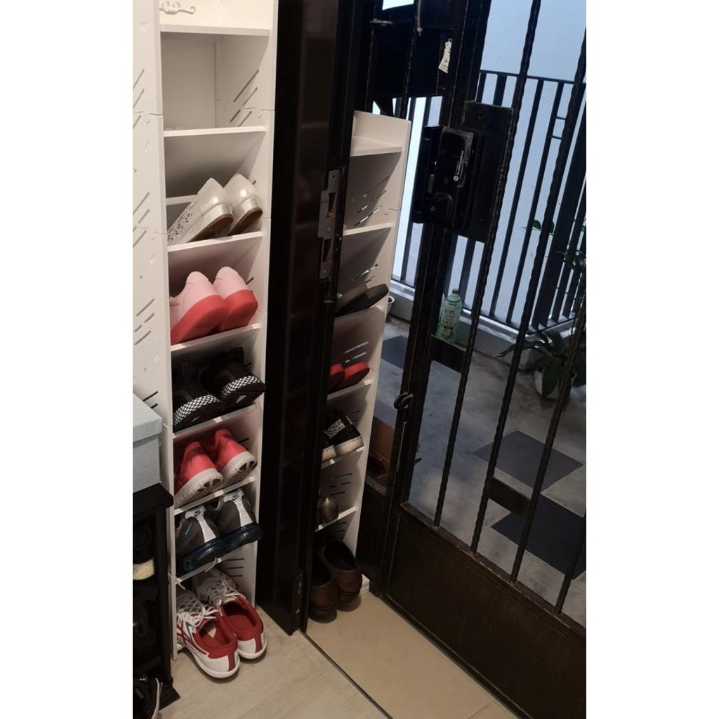 (SG SELLER)Shoe rack/Shoe cabinet/DIY shoe rack/Furniture/ White shoes ...