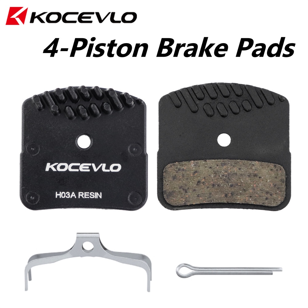 Plaquettes De Frein Zoom 4 Pistons Semi-métalliques - Compatibles Shimano BR-M8120, M7120, Etc. - Pour VTT, E-Bike, Descente