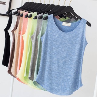 5XL Plus Size Knitted Sleeveless Tank Tops Small Camisole Womens Summer  2023 New Slimming Inner Base Shirt Elastic Outer