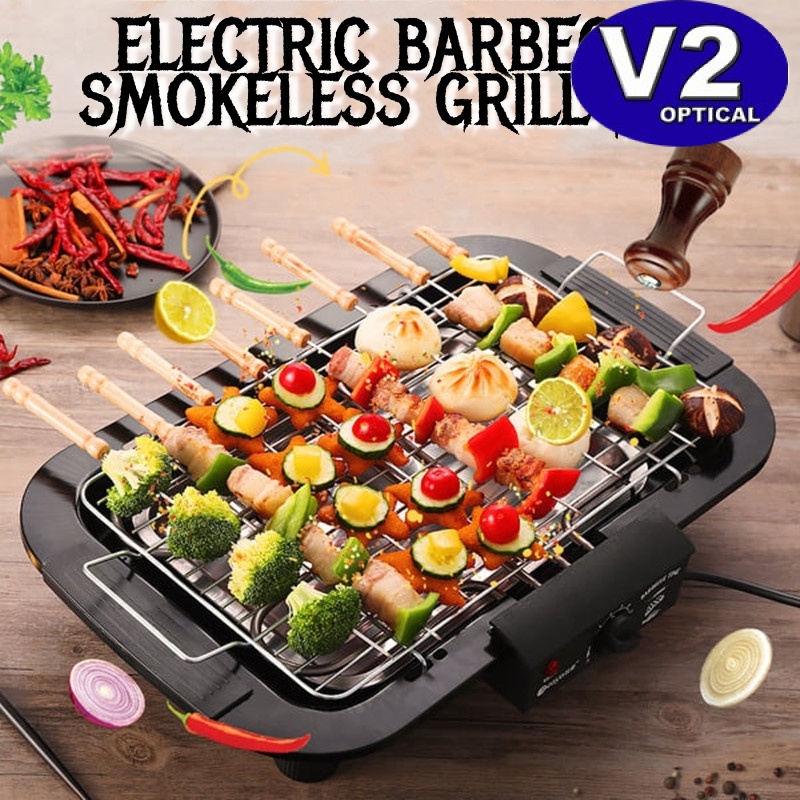 35'' Electric Teppanyaki Grill Griddle, BBQ Smokeless Grills