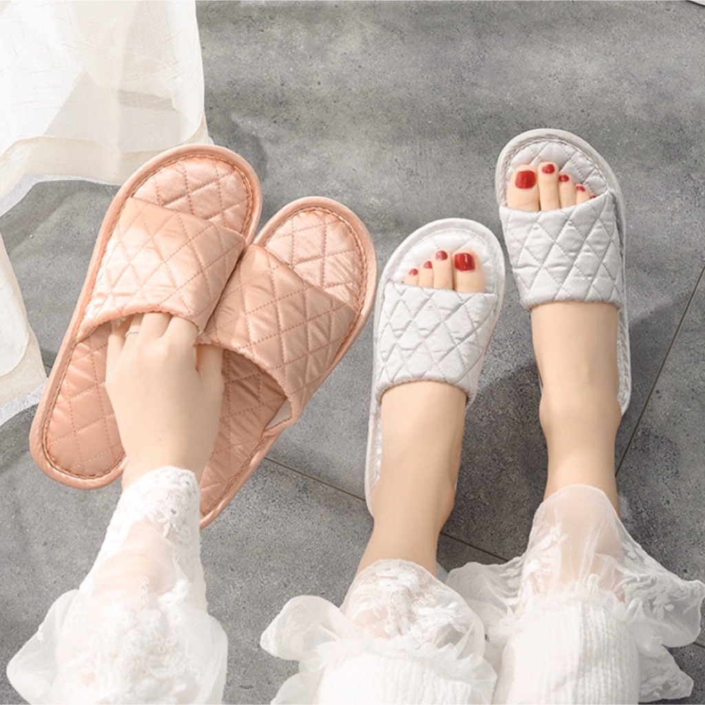 Luxe Satin Bedroom slippers Shopee Singapore