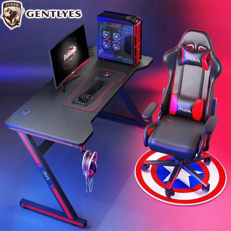 RGB e-sports gaming table with lamp electric competition table and ...