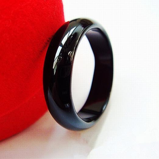 Real hot sale obsidian ring