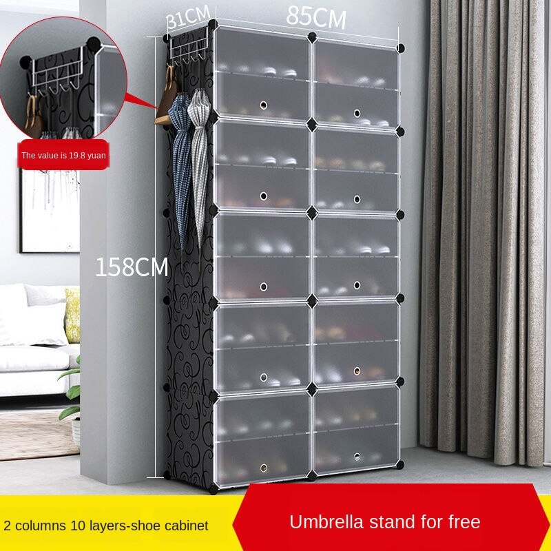 Simple Shoe Rack Shoe Cabinet Small Narrow Shoe Rack Multi-layer 