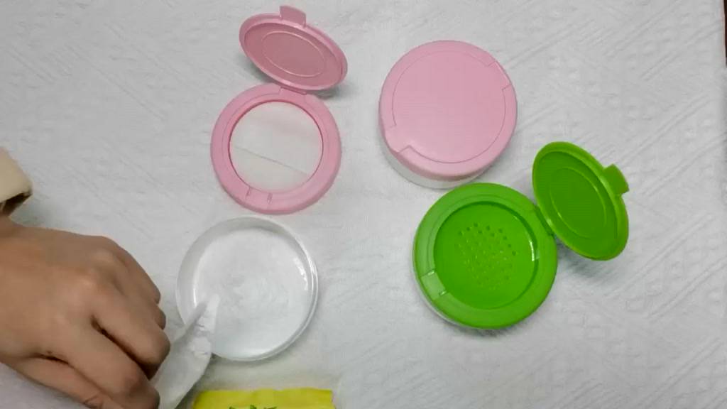 baby powder container,Baby powder box,empty box,with powder puff ...