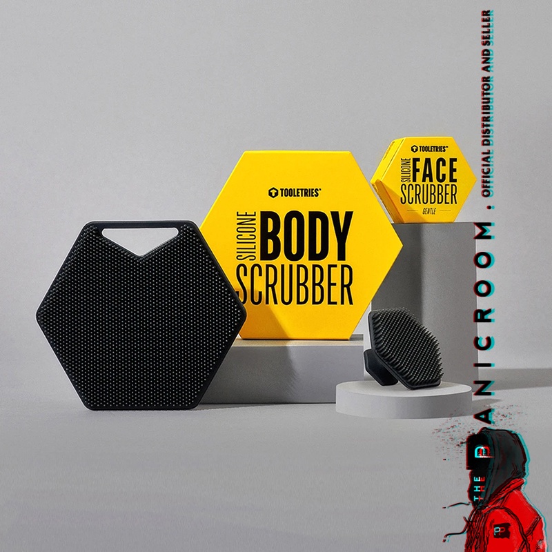 Tooletries The Face & Body Scrubber Set, Charcoal Shopee Singapore
