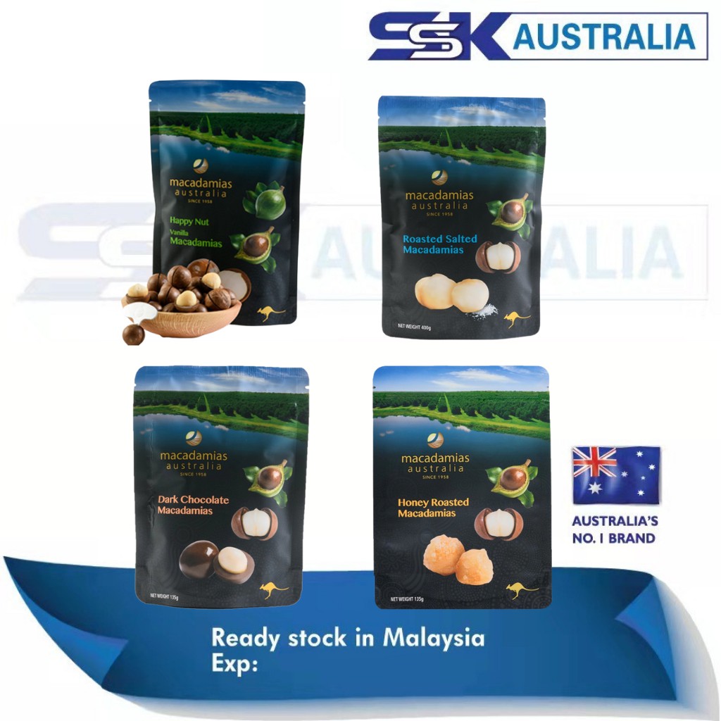 Macadamias Australia Happy Nut Vanilla 225g Shopee Singapore