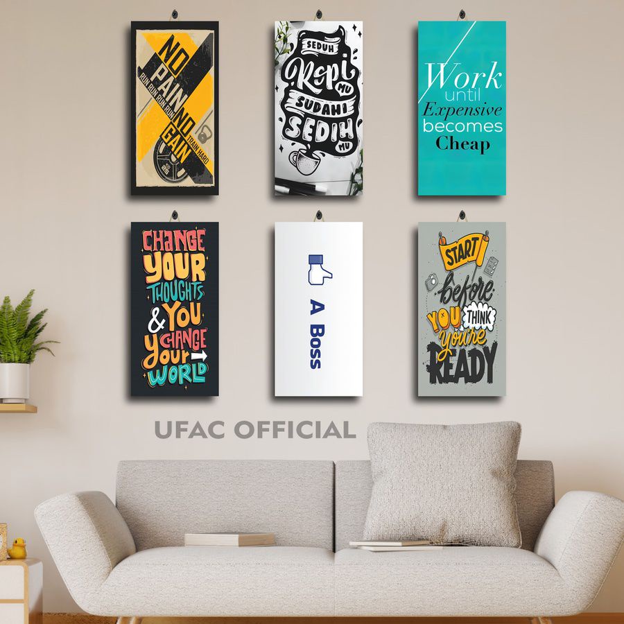 HIASAN DINDING KAYU Kitchen WALL Hanging QUOTES ENJOY LIFE 15X30 Q6YED