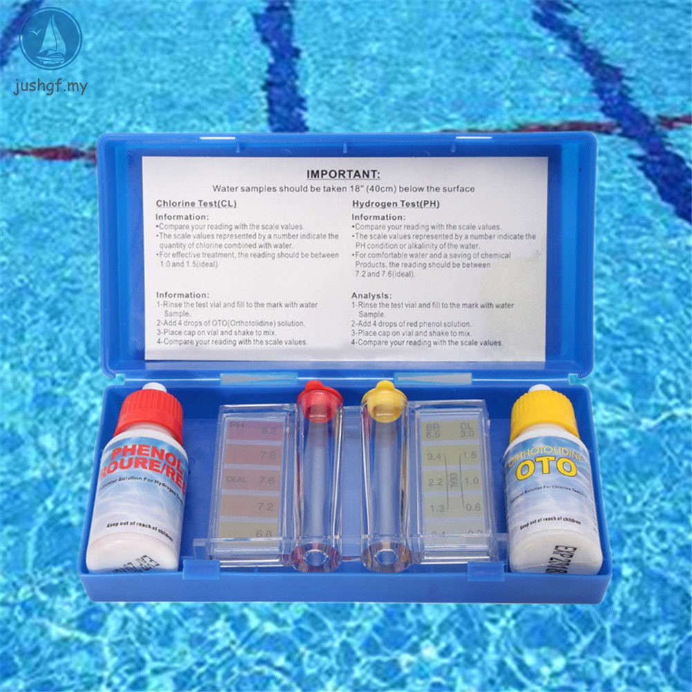 JSF 1 Set PH Chlorine Water Quality Test Kit Hydrotool Testing Kit ...