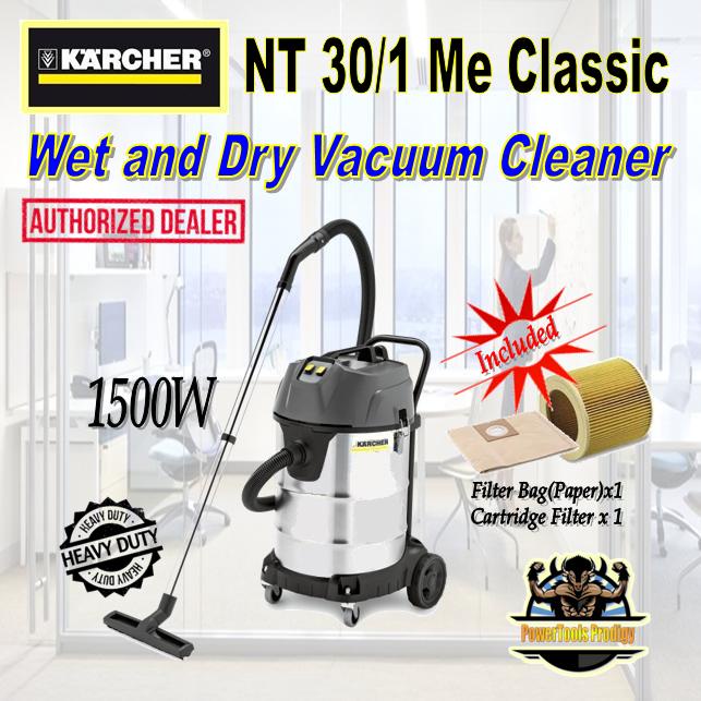 Karcher Nt30 1 Me Classic Wet And Dry Vacuum Cleaner 1500w Shopee