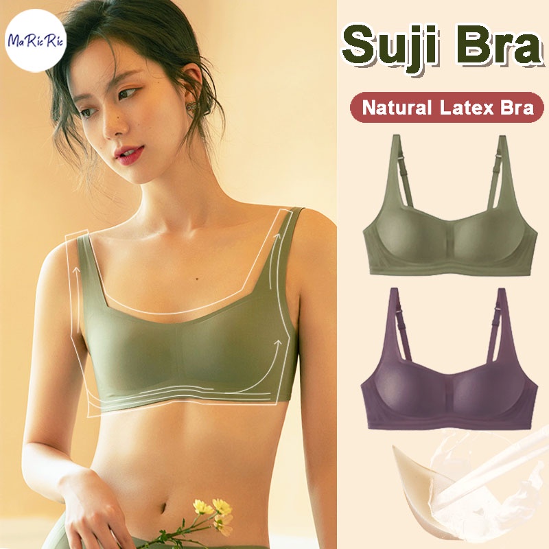 SG InStock Suji Square Pad Jelly Support Wireless Latex Bra