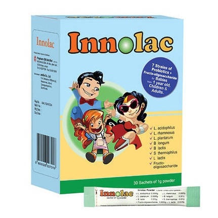 Innolac 7 Strains of Probiotics + Fructo-oligosaccharide (30 sachets of ...