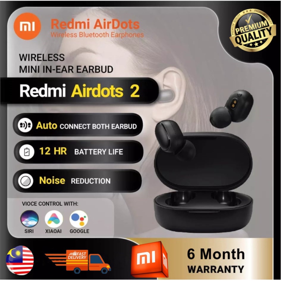Headset Bluetooth Redmi Airdots S Battery Life Xiaomi Redmi