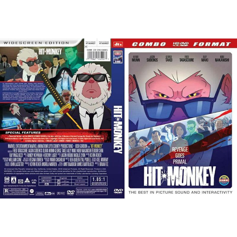 Dvd Hit Monkey 2021 (OD DTS R1) (Marvel, Animation, Action, Adventure ...