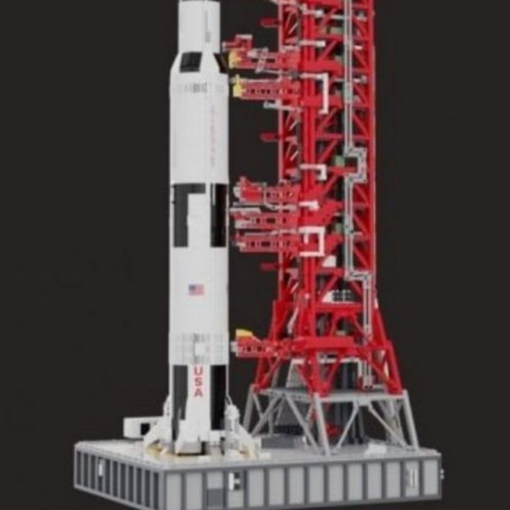 Saturn v lego launch tower clearance