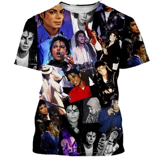 New Fashion Women Men's Michael Jackson Graphic Tee 3D Print Casual T-Shirt