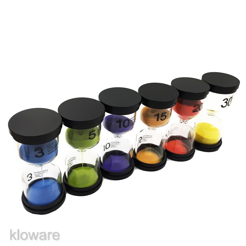 1 Set (3/5/10/20 min) Sand Timer Colorful Hourglass Sandglass Timer ...