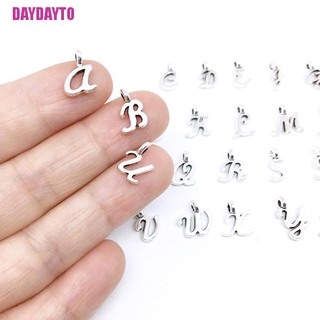 10pcs/lot 10mm Rhinestone Slide Letters Rose Color Charms English Alphabet  A-Z Fit DIY Wristband Pet Collar Jewelry Making