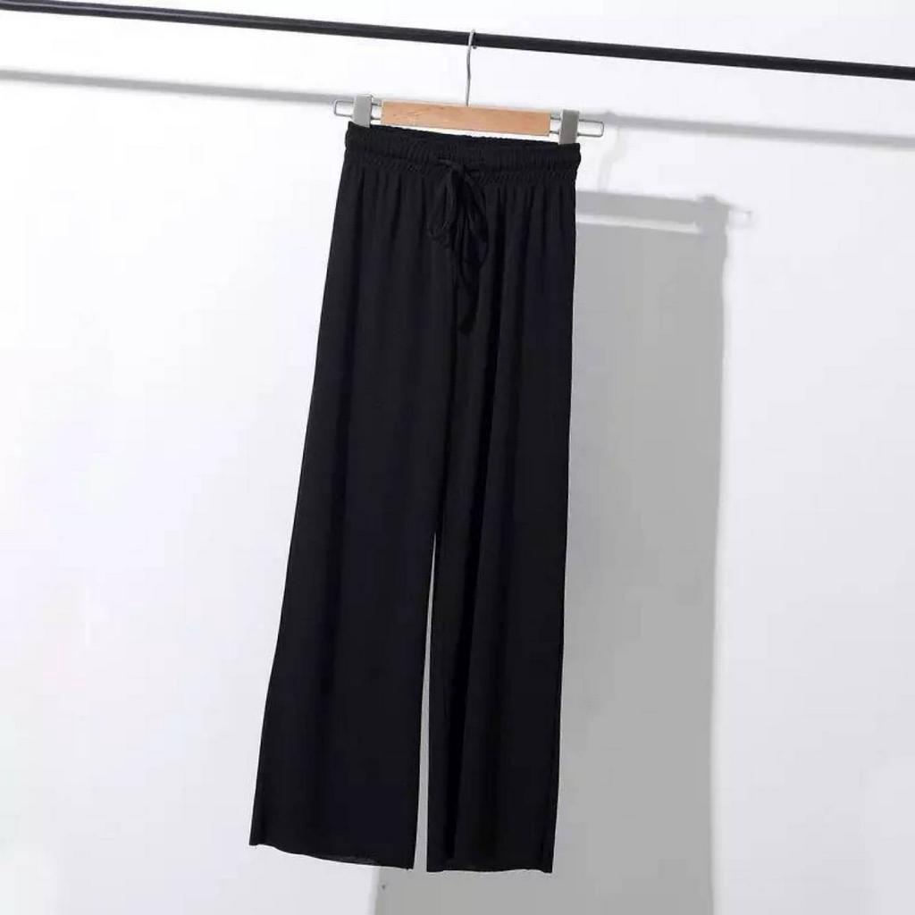 Limited Time Spike 85KG 3XL Ice Silk Wide-Leg Pants Female Students ...