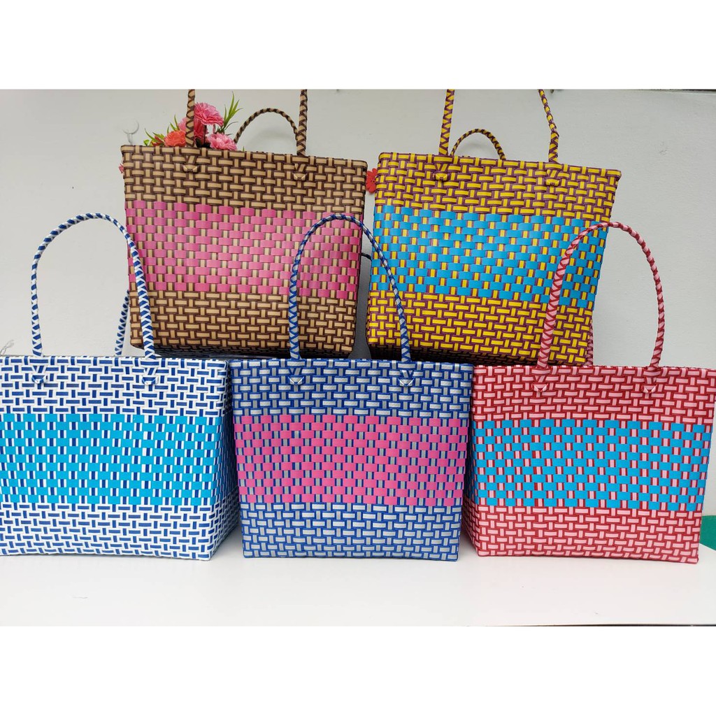 Plastic Woven Basket Large Size Width 24 Length 37 Edge Of The