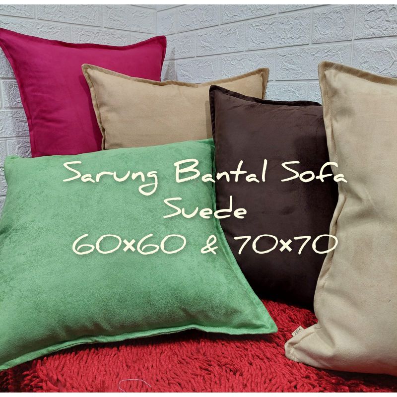 Suede Sofa Cushion Cover 60x60 70x70, Chair Cushion Cover, Floor Pillow